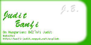 judit banfi business card